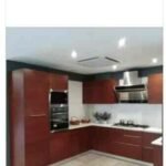 Ria Doors WPVC Wood U Shape Modular Kitchen